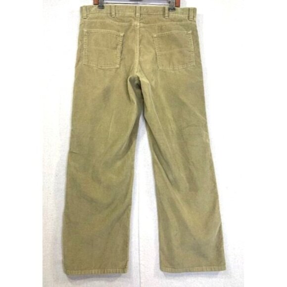 L.L. Bean Men's Natural Fit Tan Corduroy Pants 36W X 29L Straight Leg - Picture 2 of 8